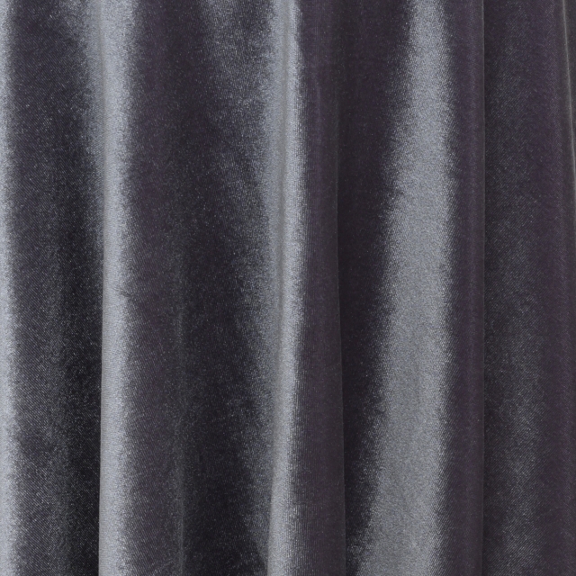 Charcoal Gray Stretch Velvet Fabric